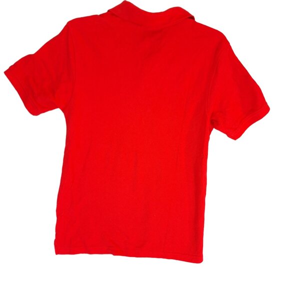 Nautica Red Sporty Polo Shirt L/G (14/16) 100% Cotton Short Sleeve Classic Fit - Picture 2 of 8